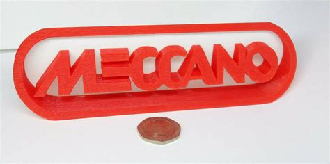 Meccano Self Standing Logo Display Etsy