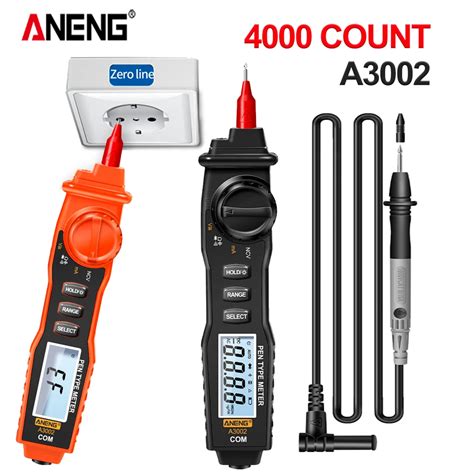 ANENG A3002 Digital Multimeter Pen Type 4000 Counts With Non Contact AC