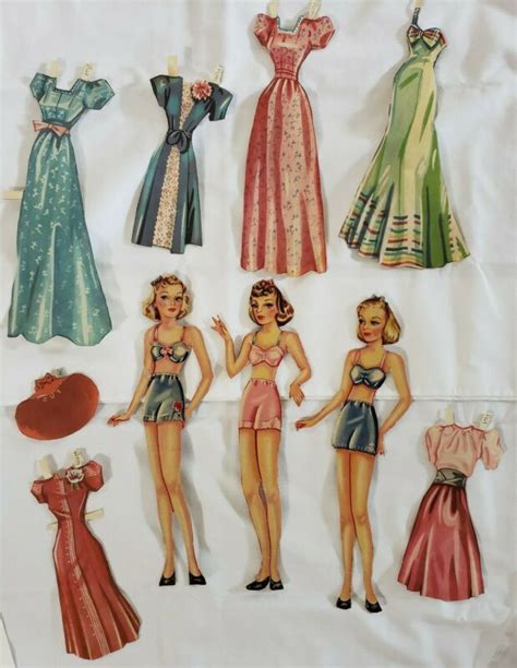 Paper Dolls On Parade 1940 Saalfield 2295 Vintage Paper Dolls 80