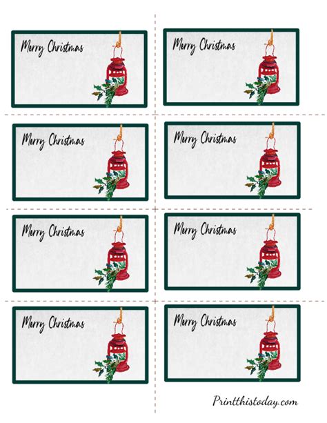 Free Printable Watercolor Christmas Labels