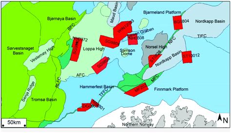 Map Of The Norwegian Barents Sea With Main Structural Elements