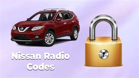 How To Get Nissan Radio Codes Online In Minutes Youtube