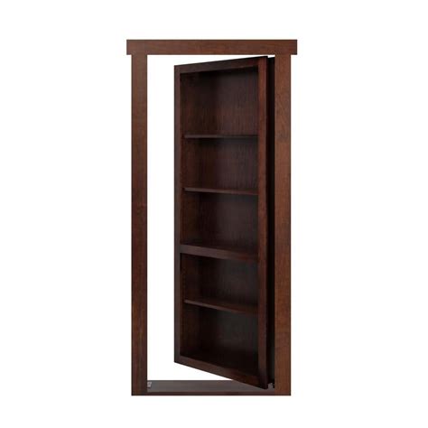 The Murphy Door 28 In X 80 In Assembled Dark Brown Stained Maple