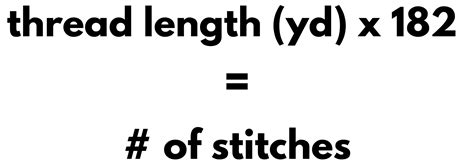 Embroidery Thread Calculations (Stitches/Spool + Required)