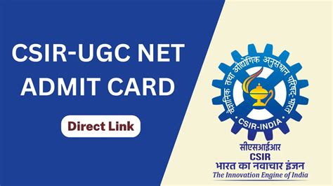 CSIR NET Admit Card June 2024 Released Exam City Slip Ugc Nta Nic In