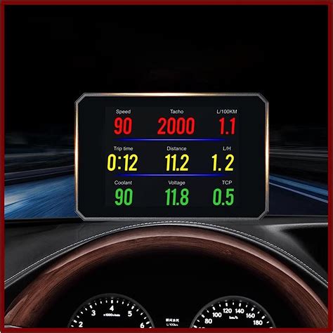 Amazon P Head Up Display Hud Obd Temperature Car Km H Mph Turbo