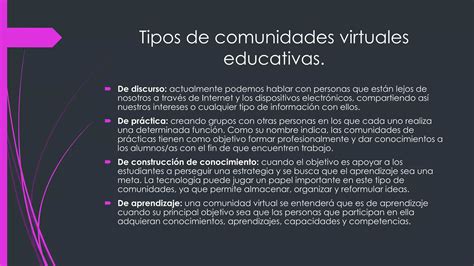 Comunidades Virtuales Educativas Ppt Descarga Gratuita