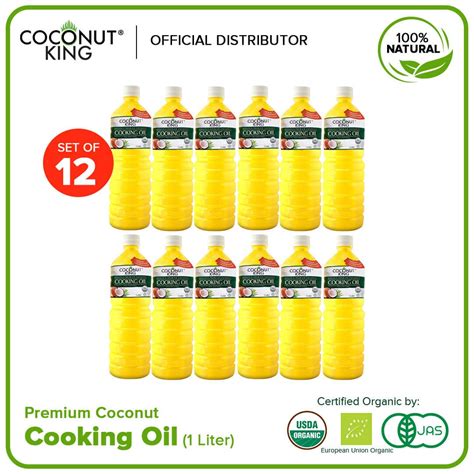 Coconut King Premium Coconut Cooking Oil 1 Ltr Set Of 12 Below SRP