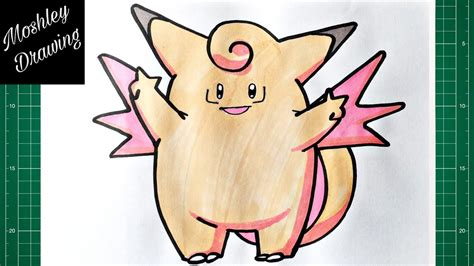 How to Draw Clefable - Pokemon - YouTube