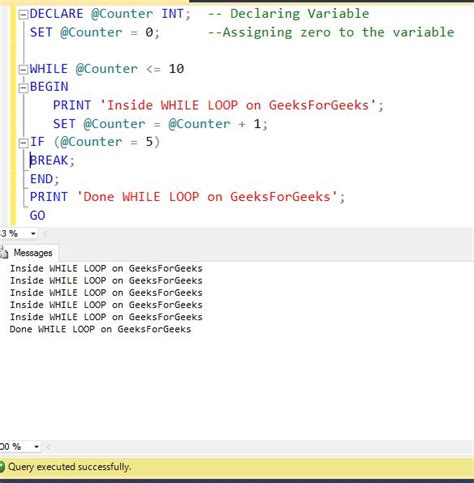 For Loop In Sql Query