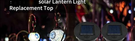 Solar Lantern Replacement Top With Led Bulbs And Solar Panel Upgrade