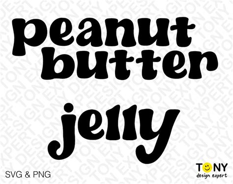 Peanut Butter And Jelly Svg Png Matching Couples Bff Best Etsy