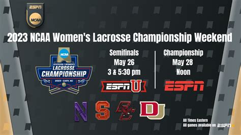 Espn To Present Every Game Of The 2024 Ncaa Division I Womens Lacrosse