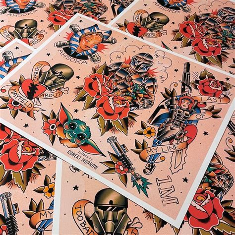 Traditional Tattoo Flash Sheets