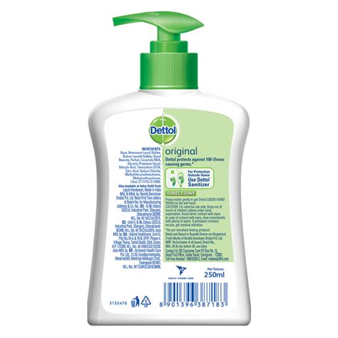 Buy Dettol Original Germ Protection Liquid Handwash Pump 250 Ml