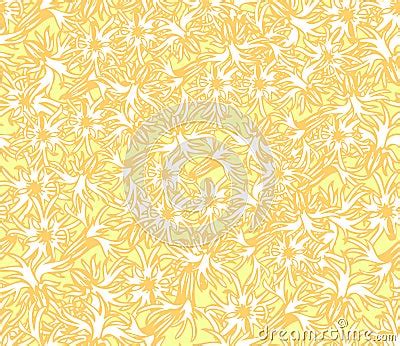 Yellow Floral Wallpaper Stock Images - Image: 16040584