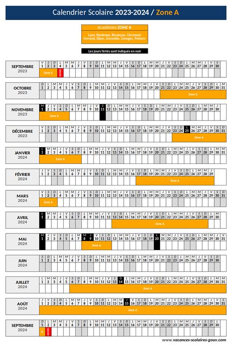 Vacances Scolaires Gouv ≡ Dates 2023 2024 Calendrier Officiel Scolaire