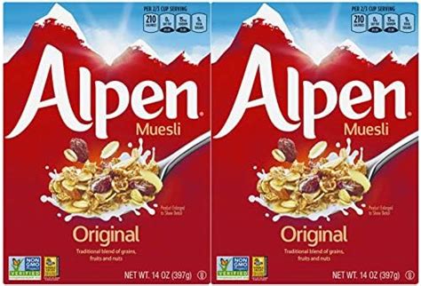 Amazon Alpen Muesli Cereal No Sugar Added 3 Pack Of 14 Ounce Boxes