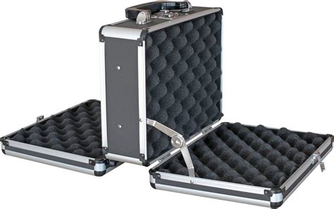 Hmf Valise Pour Deux Pistolets En Aluminium Double Face