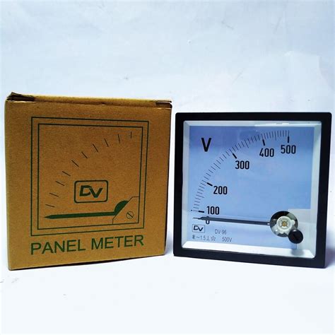 Jual Voltmeter Ac 500v Ukuran 9x9cm Dv Volt Meter Analog Berkualitas Harga Murah Shopee