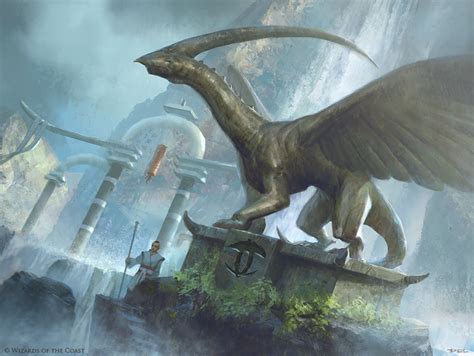 Ojutai Monument Art By Daniel Ljunggren MtG Art From Dragons Of Tarkir