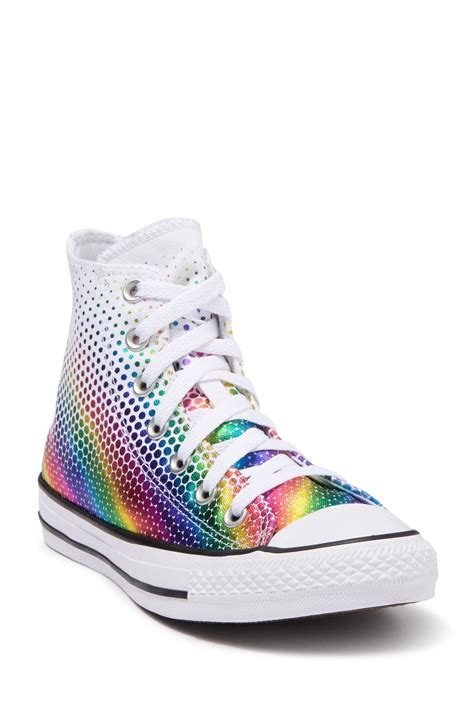 Converse Rainbow Metallic Hi Top Sneakergh Top Sneaker Nordstrom Rack