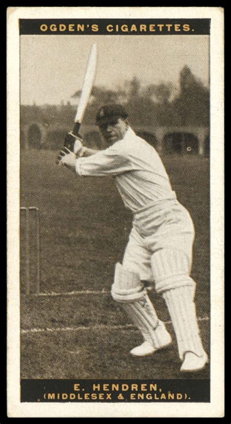 Ogdens ‘australian Test Cricketers 1928 29 E Hendren Middlesex