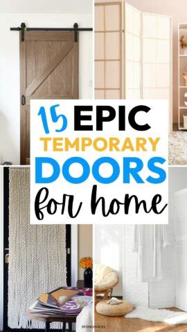 15 Temporary Door Ideas For the Home (& Complete The Look)