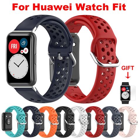 Huawei Watch Fit Strap Silicone Breathable Accessories Watchband For