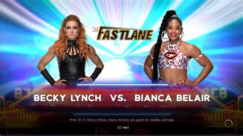 Wwe 2k22 Ps4 Gameplay Becky Lynch Vs Bianca Belair Youtube