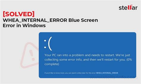 How To Fix WHEA INTERNAL ERROR BSoD In Windows