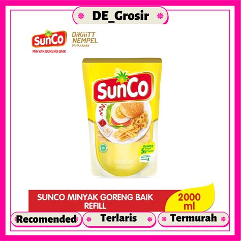 Jual Minyak Goreng Sunco Kemasan Pouch 2 Liter Shopee Indonesia