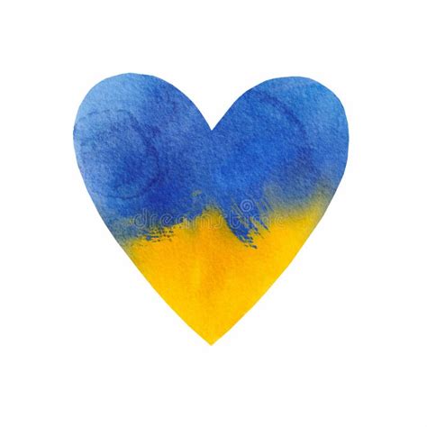 Ukraine Heart Concept Art Of Ukrainian Flag Support Ukraine