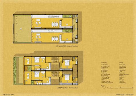 Twin House Floor Plans: Living Areas, Kitchen, and Bedrooms