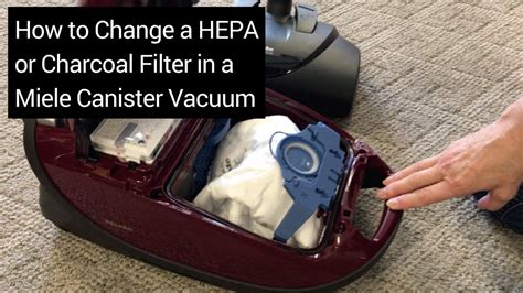 Changing A Hepa Or Charcoal Filter On A Miele Canister Vacuum Youtube