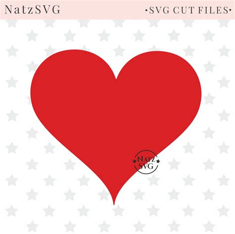 Heart Svg Cut File Instant Download Simple Elegant Heart Svg Etsy