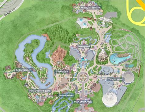 Disneyland Attraction Map Clickable Quiz - By Annie9955