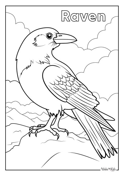 Raven Coloring Pages (Free Printable PDFs) | WakeTheKids