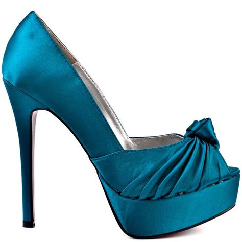 Heels, Glamour shoes, Teal heels