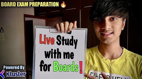 5hrs Live Study With Me Board Exam Preparation Boards Studywithme