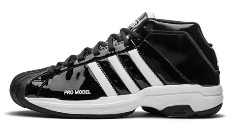 Adidas Pro Model 2g Mens Basketball Shoes Black Patent Leather Size