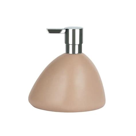 Dispensador De Jab N Cer Mico Etna Beige Spirella Leroy Merlin