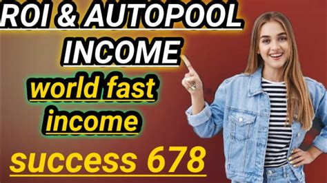 Success Auto Pool Income New Autopool Plan Roi Auto Pool Income