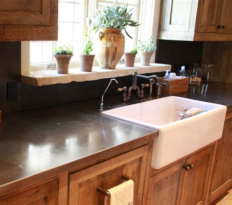 Great Zinc Countertops That Blend Perfectly Into Your Interior Cabinet