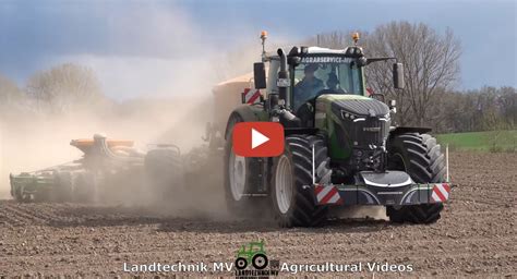 Agrarservice Mv Mit Einem Fendt Und Einer Amazone Edx Tc Beim