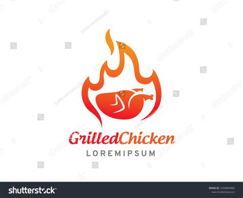 Grilled Chicken Logo Symbol Icon Template Stock Vector Royalty Free