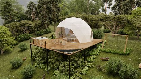 Glamping Domo Geodesico On Behance