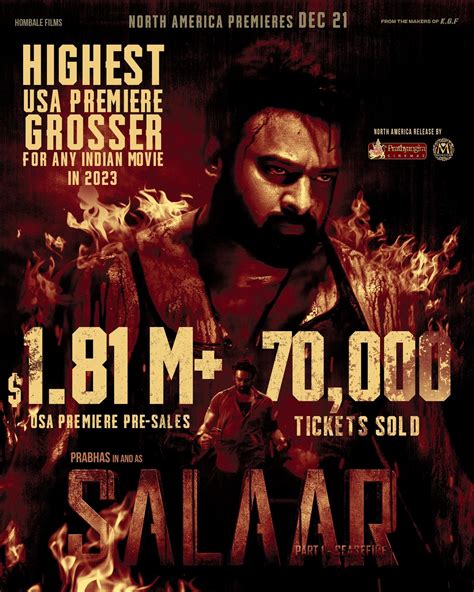 Salaar Part Ceasefire Fdfs Plot Censor Runtime More On Prabhas