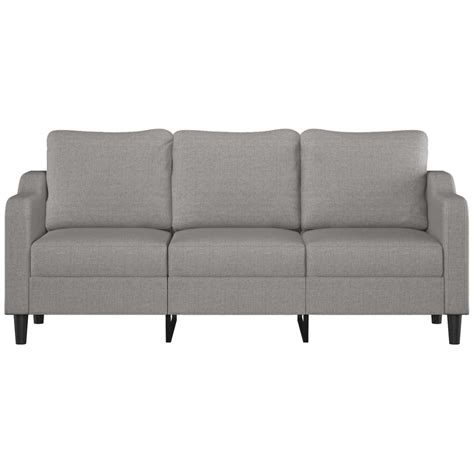 Cikonielf Canapé à 3 places Gris clair 180 cm Tissu Cik7734919900245