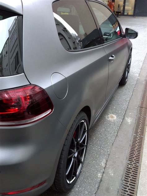 Golf Gti Vollfolierung In Graphit Matt Grau